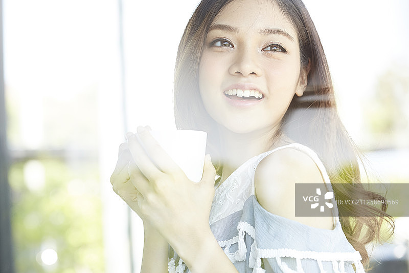 咖啡馆女性图片素材