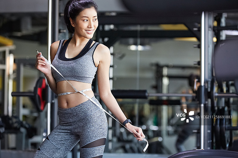 女性健身房饮食图片素材