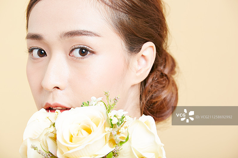 女性美容系列颜色回图片素材