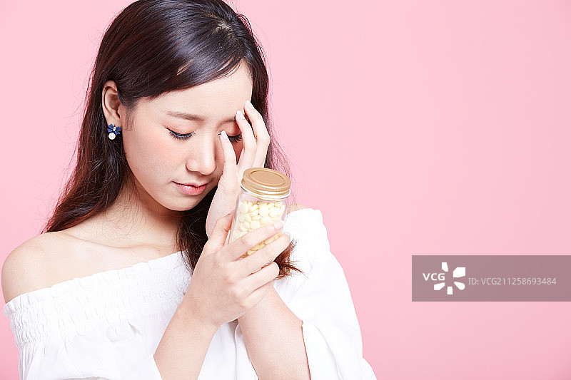 女性美容系列颜色回图片素材