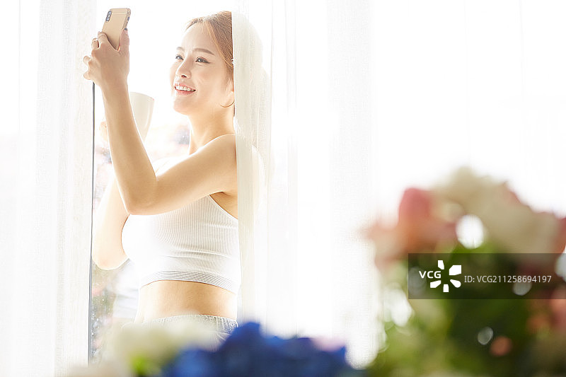 女人放松图片素材