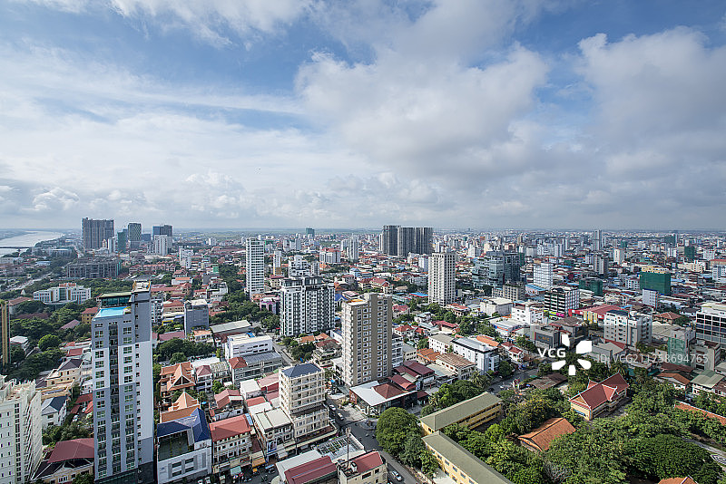 柬埔寨金边城市风光图片素材