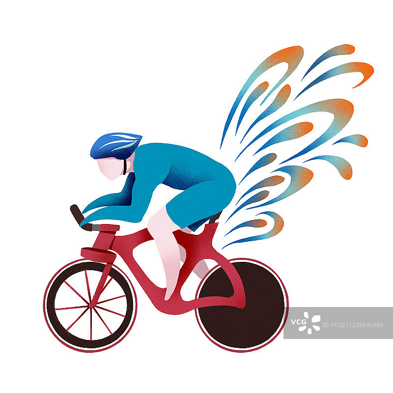 项目自行车体育运动扁平化图标白色背景图片素材