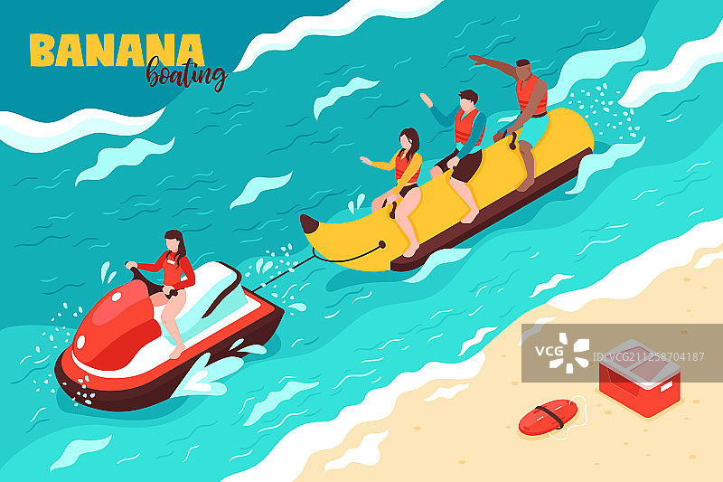 香蕉船运动图片素材