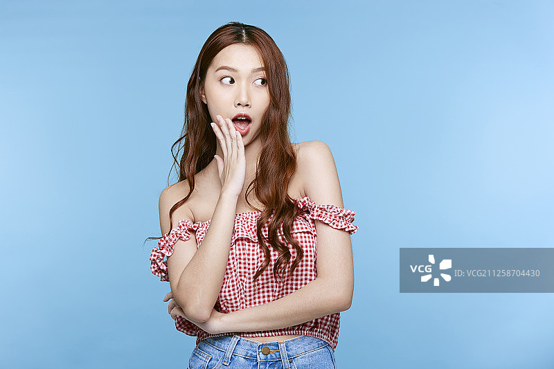 女性肖像系列颜色回调图片素材