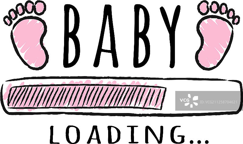 带有文字的进度条 - 宝贝加载中图片素材