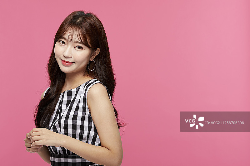 女性肖像系列颜色回调图片素材