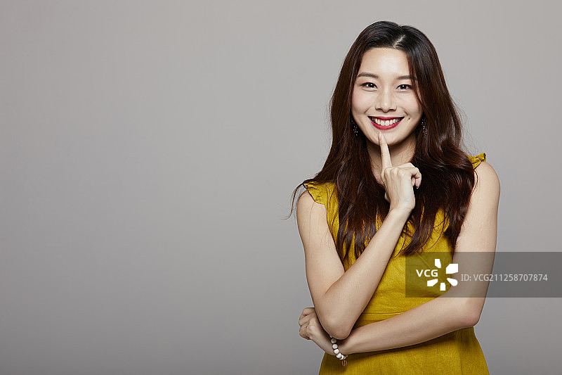 女性肖像系列色彩表达图片素材