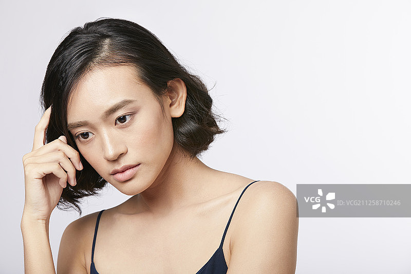 女性面部表情系列图片素材