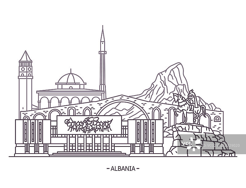 阿尔巴尼亚地标建筑图片素材
