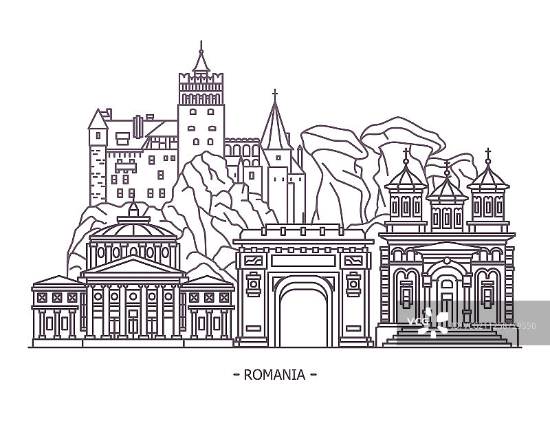 罗马尼亚地标纪念碑图片素材