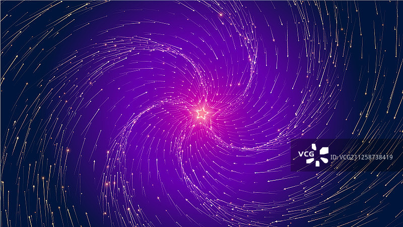 发光的箭头无限星光隧道图片素材