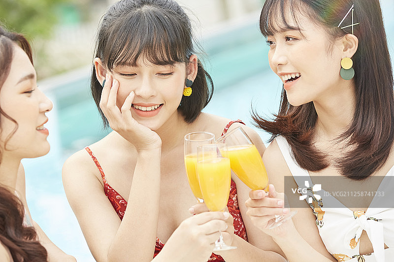 女性女性旅程度假村图片素材