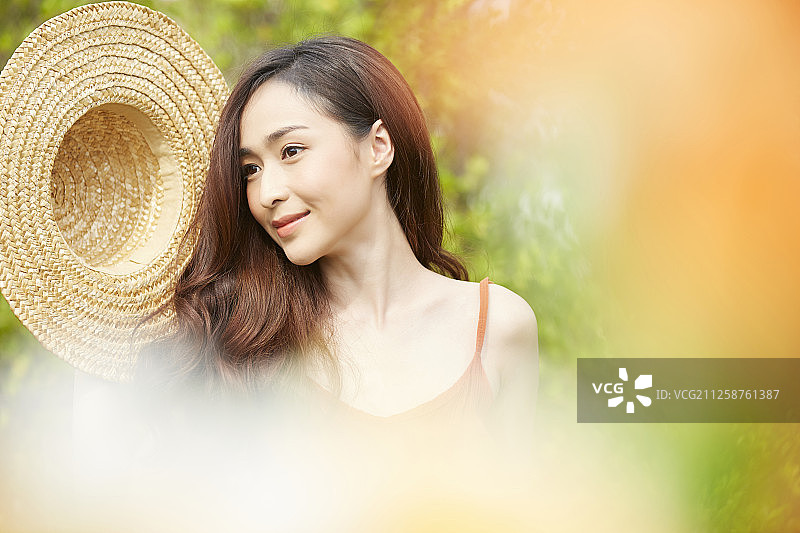 女性女性旅程度假村图片素材