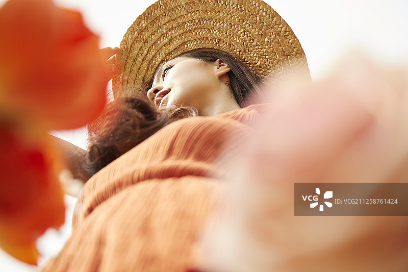 女性女性旅程度假村图片素材