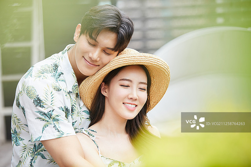 情侣旅行图片素材