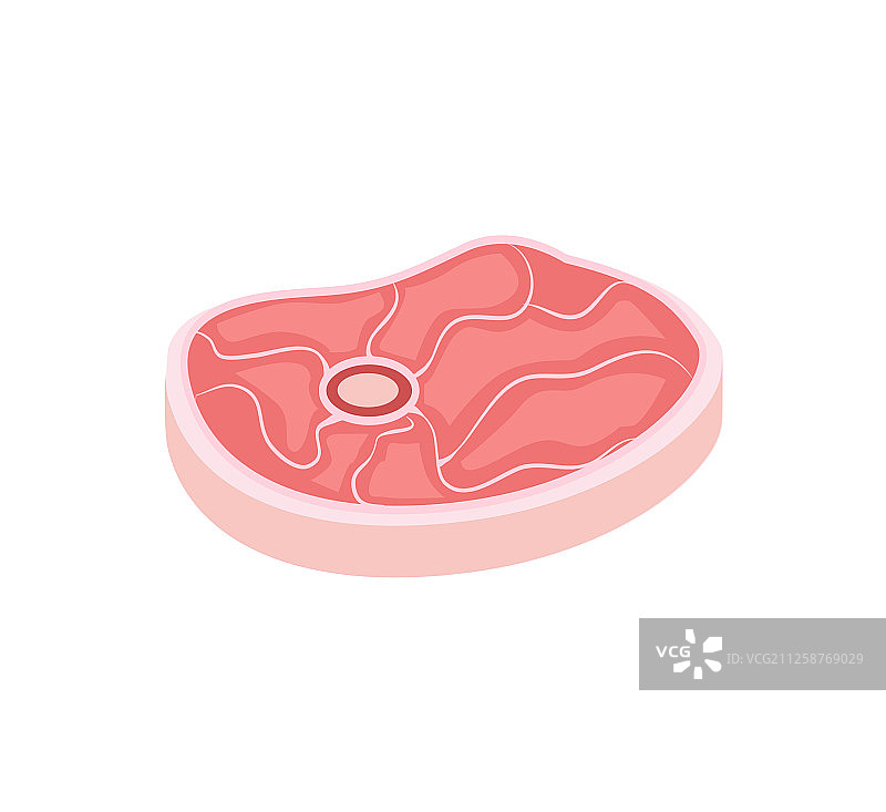 带条纹的猪肉片图片素材