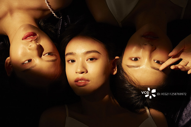 美容对比温暖的色彩图片素材