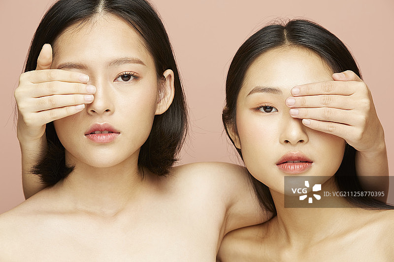 女性模特组合图片素材