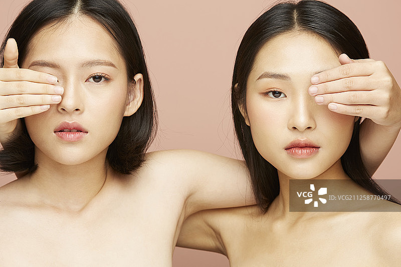 女性模特组合图片素材