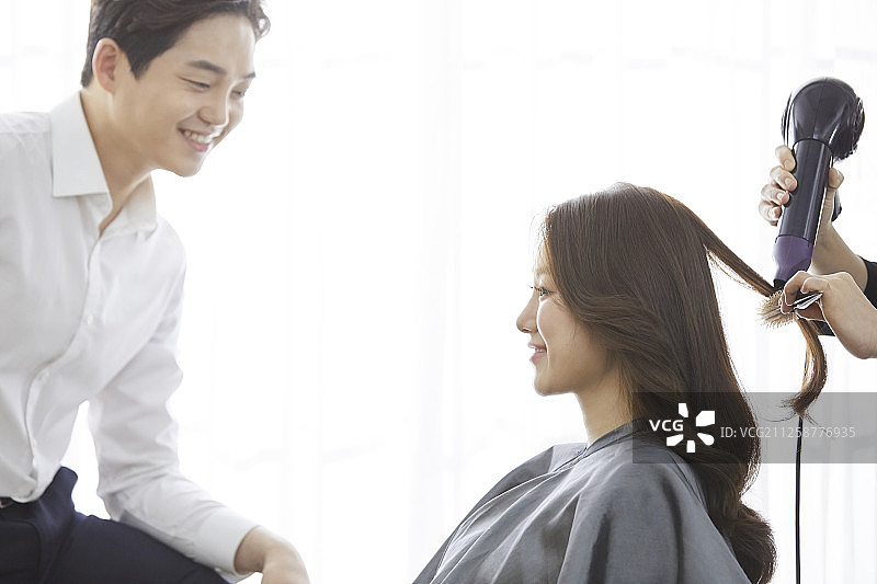 男女护发图片素材