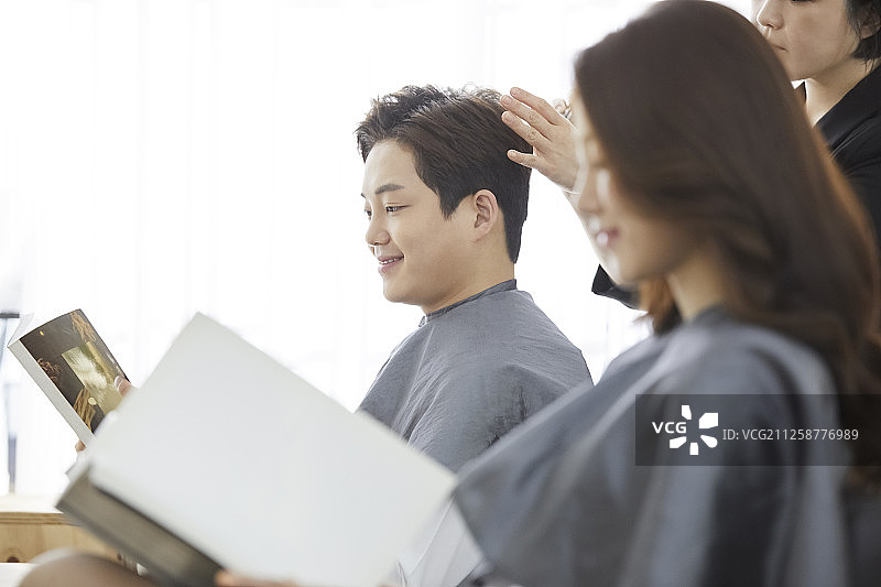 男女护发图片素材