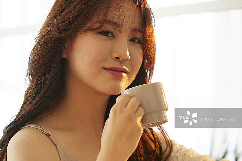 妇女生活方式日落图片素材