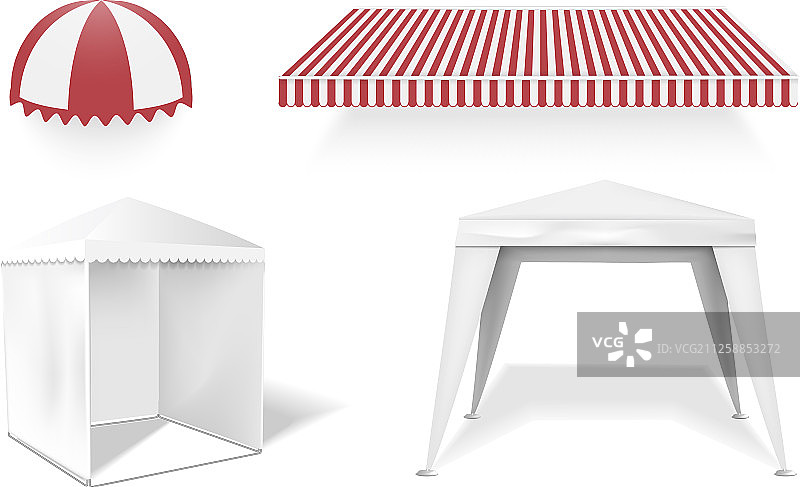 天篷图标集写实风格图片素材