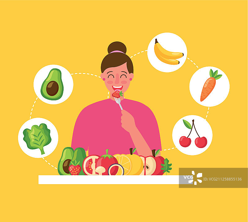 人们的健康食品图片素材