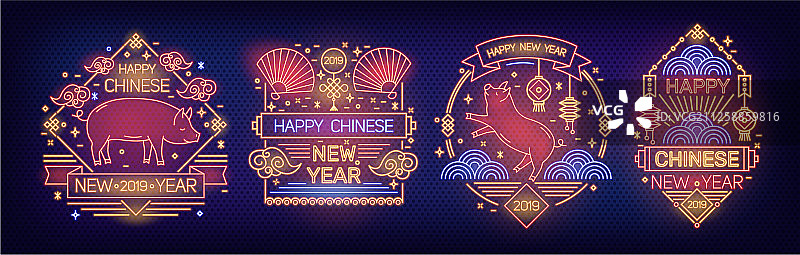 中国新年快乐节日banner模板图片素材