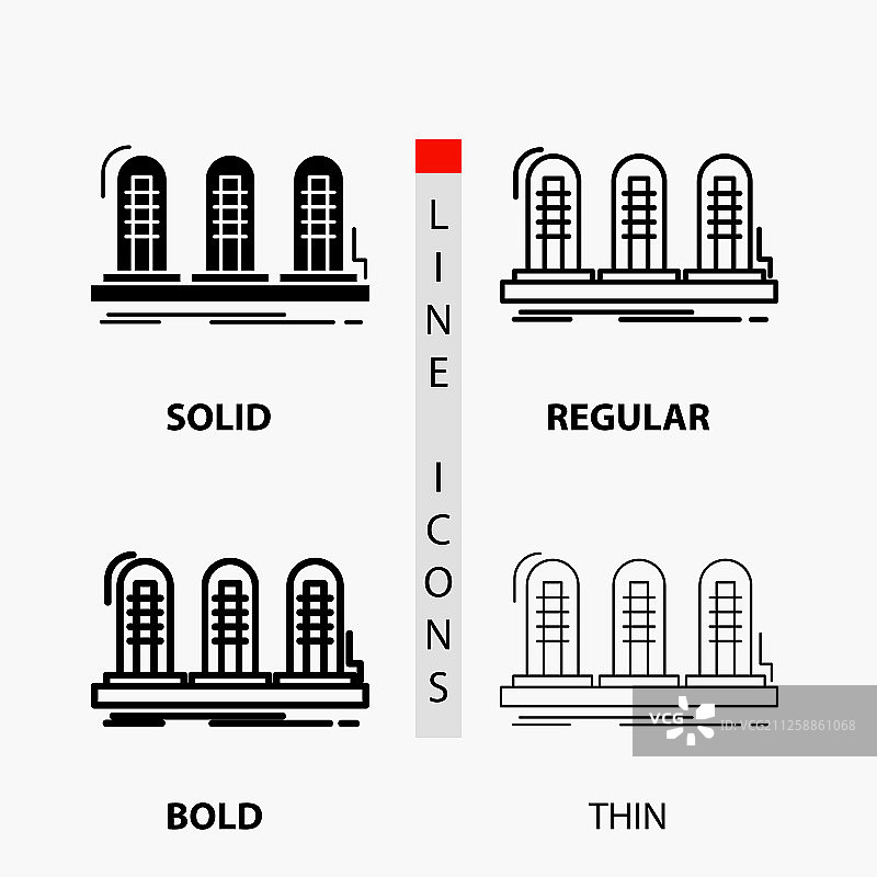 电子管功放模拟灯音效纤细图标图片素材