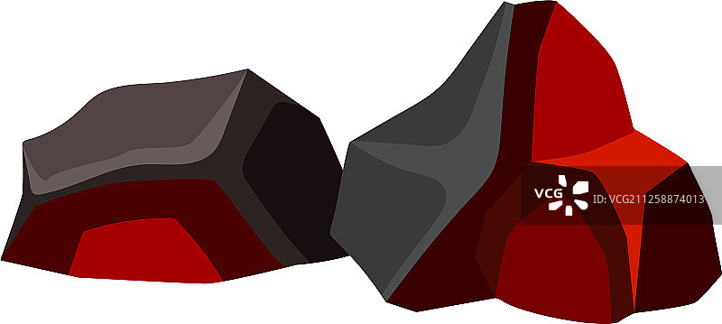 正在冷却的黑色和橙色煤炭图片素材