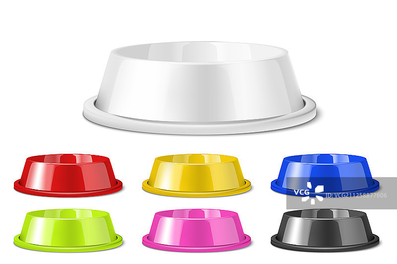 逼真3D彩色塑料或金属图片素材