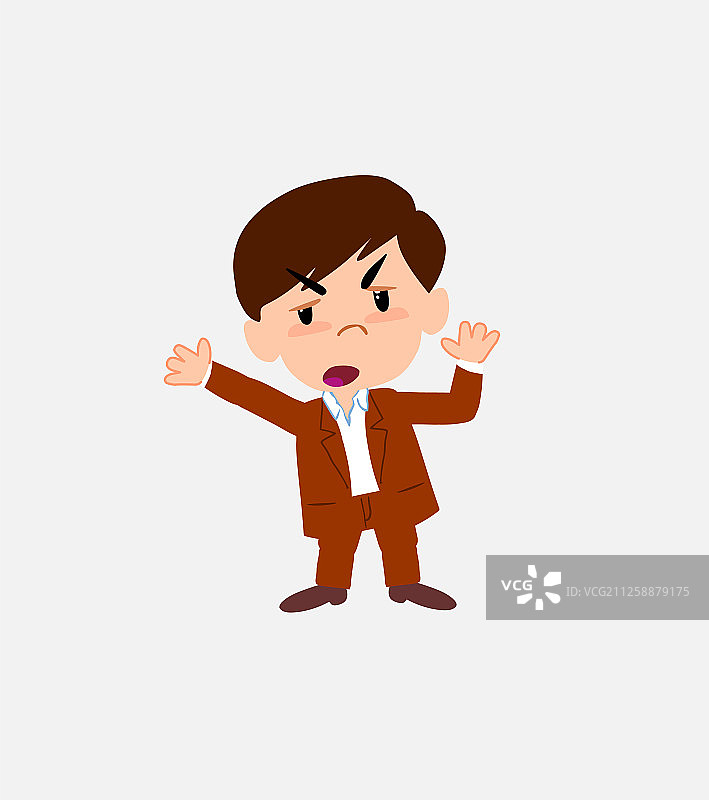 穿着休闲装争论的商人图片素材