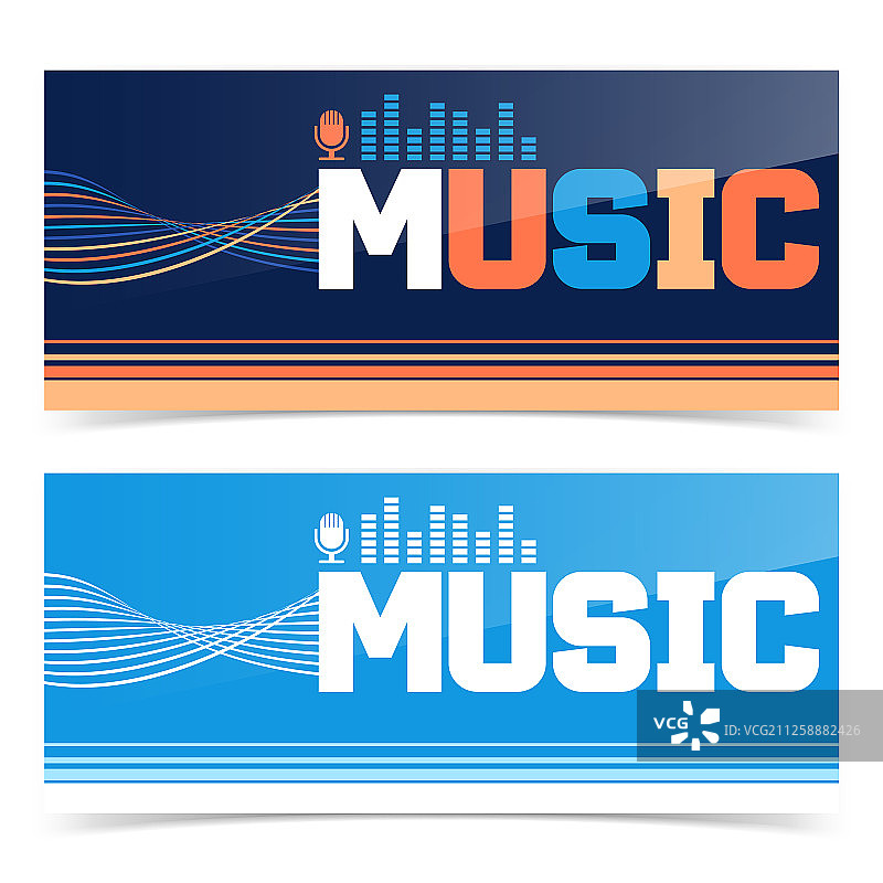 音乐banner或宣传单设计图片素材
