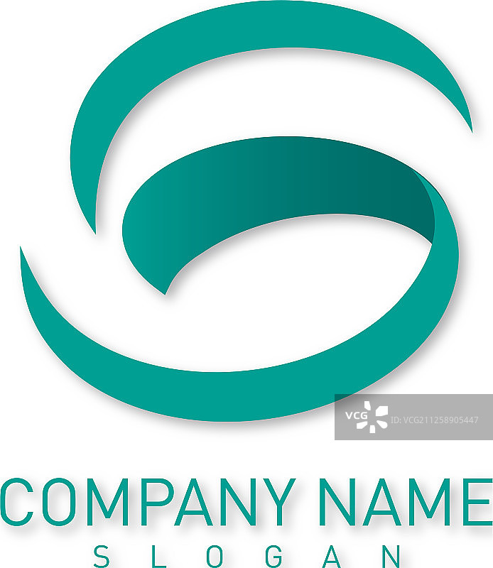 字母S绿色标志图片素材