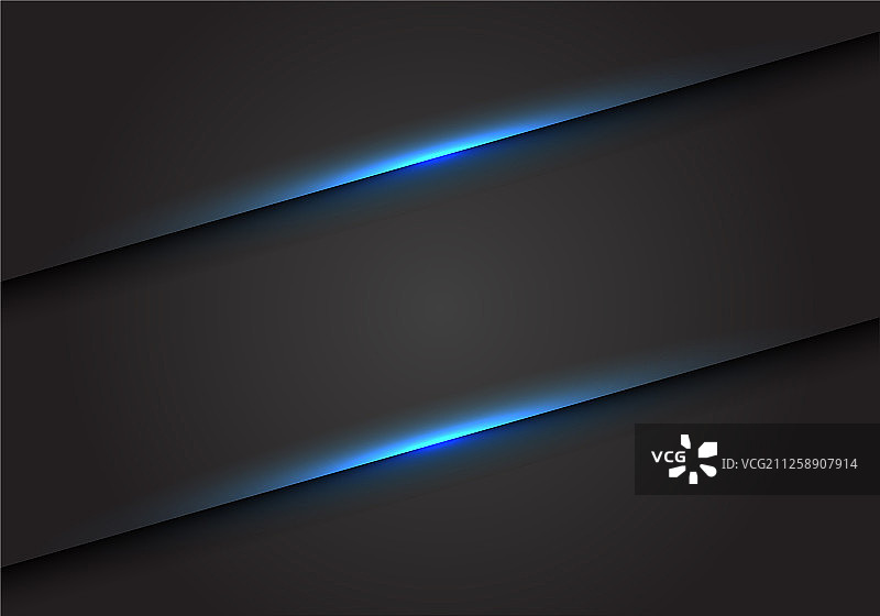 深灰色背景上的抽象蓝光线斜线图片素材
