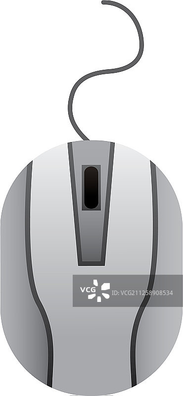 白色背景上的电脑鼠标设备图片素材