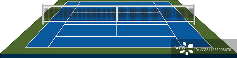 孤立的正面网球场图片素材