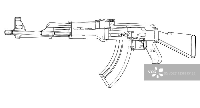 3D机枪效果图图片素材