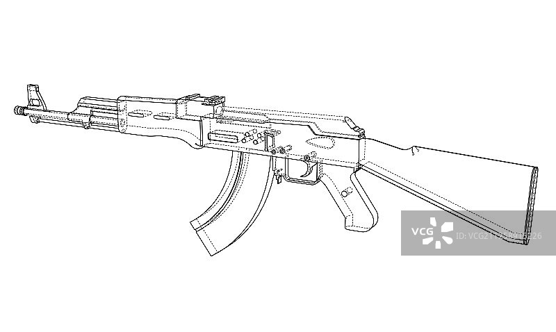 3D机枪效果图图片素材