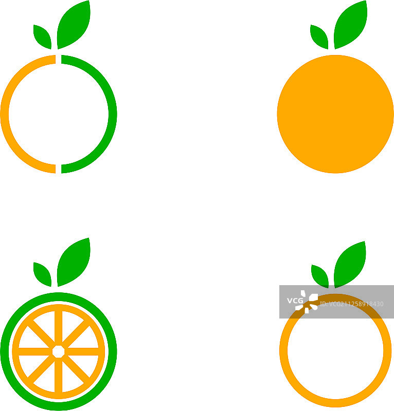 橙色Logo设计图标设计合集图片素材