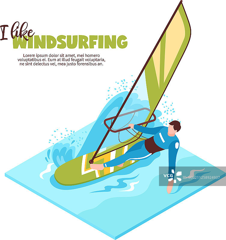 2.5D风帆冲浪图片素材