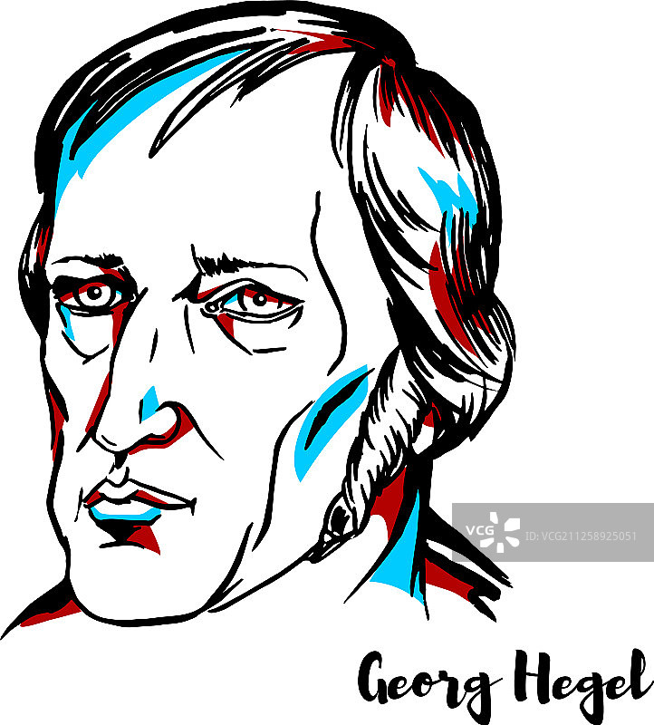 格奥尔格·黑格尔肖像图片素材
