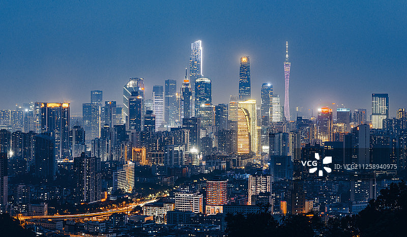 广州CBD夜景图片素材