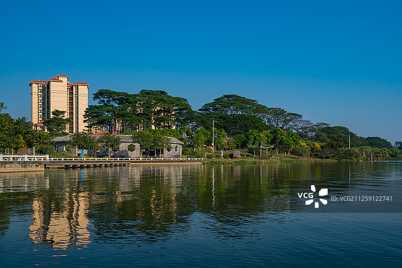 广州增城区挂绿湖图片素材