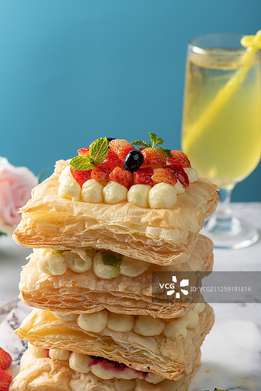 拿破仑蛋糕图片素材