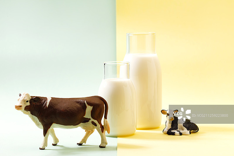 牛奶和奶牛图片素材