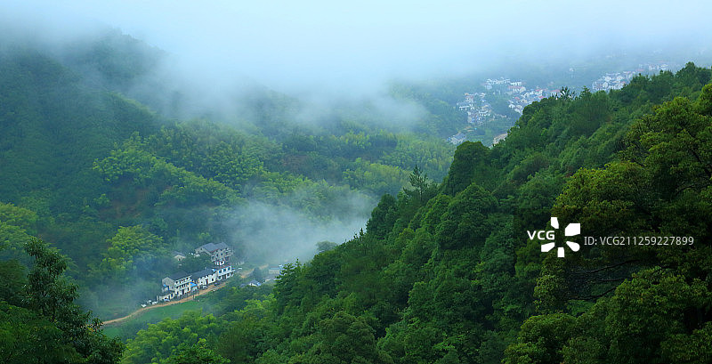 浙江省杭州临安大明山风光图片素材