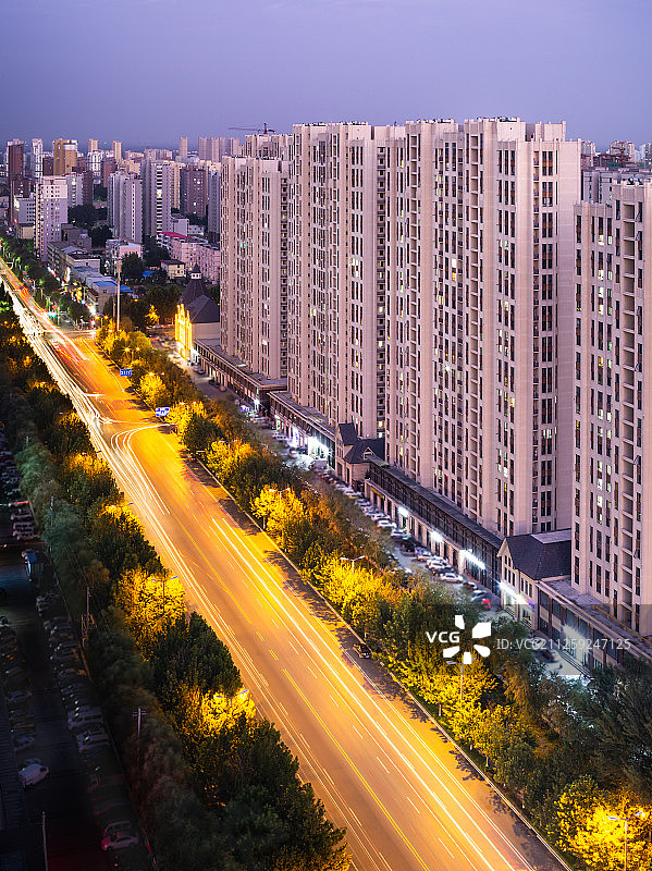 河北省固安县城市建筑风光图片素材